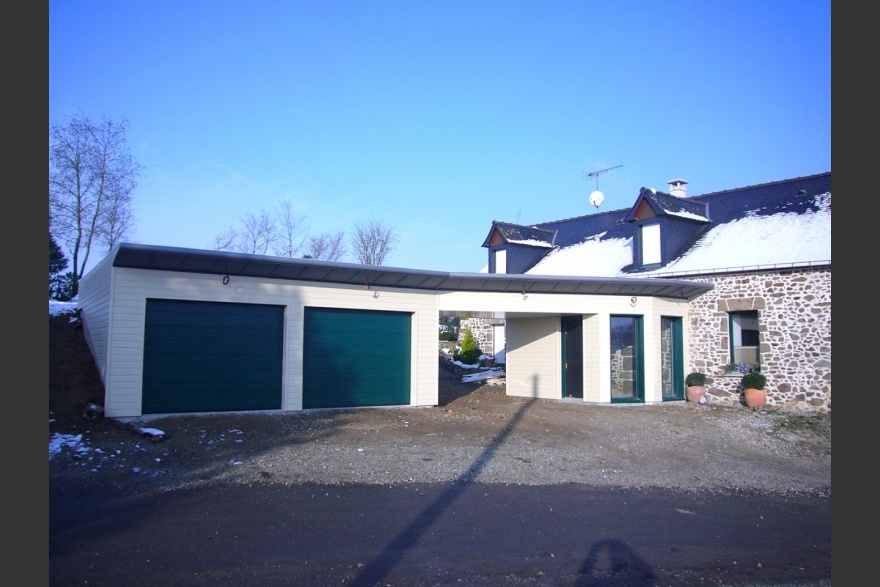 Extension bois espace de vie et garages en Mayenne (53)
