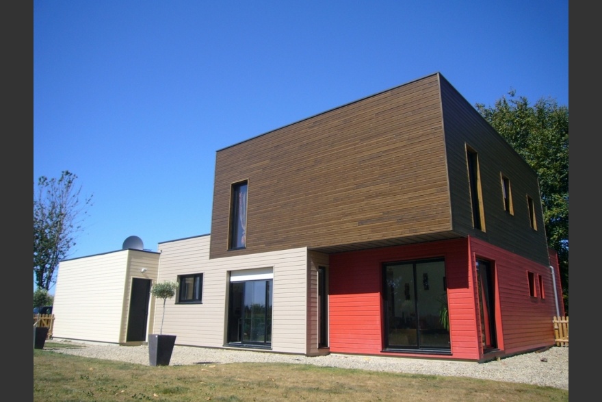 Maison bois contemporaine en Mayennne (53)