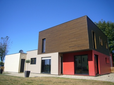 Maison bois r&eacute;alis&eacute;e en Mayenne