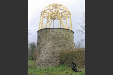 Charpente de la tourelle d'un ch&acirc;teau