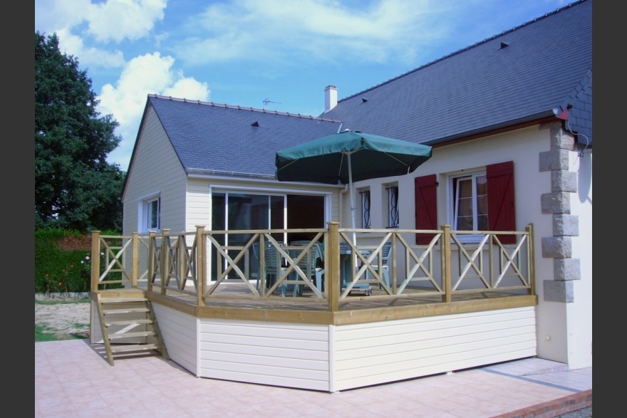 Extension bois vranda et terrasse