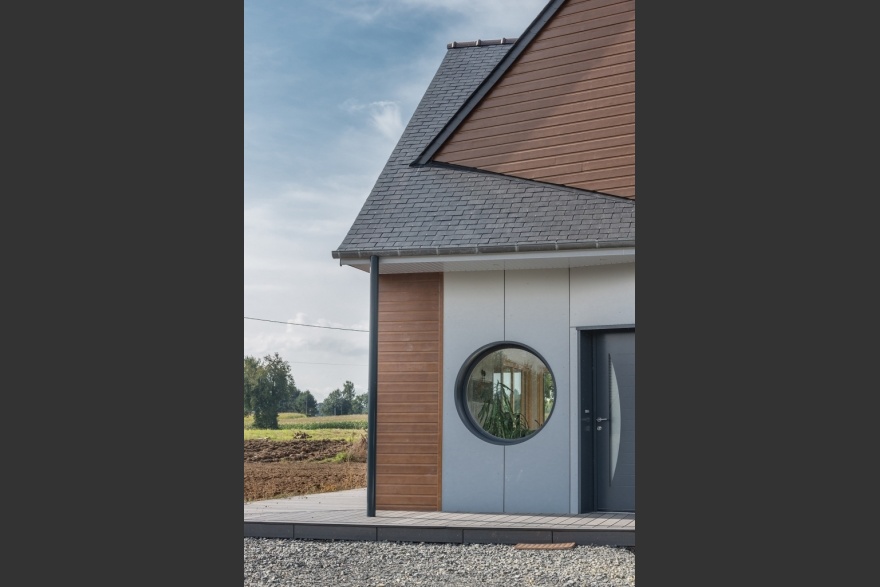 Maison bois traditionnelle aspect bois en Mayenne (53)