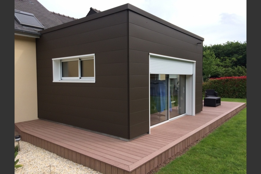 extension bois cubique