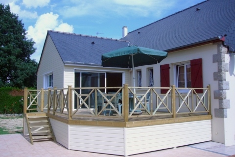 Extension bois vranda et terrasse