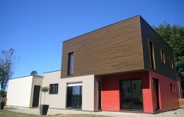 Maison bois contemporaine en Mayennne (53)