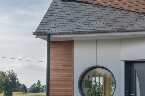 Maison bois traditionnelle aspect bois en Mayenne (53)